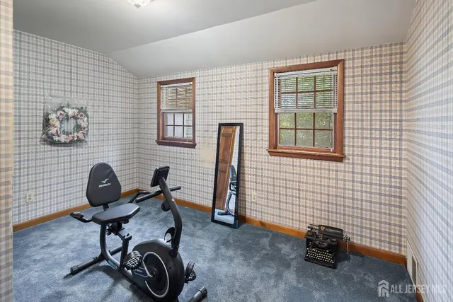 a view of workspace with a window