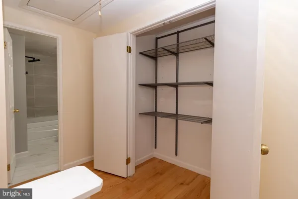a view of walk in closet