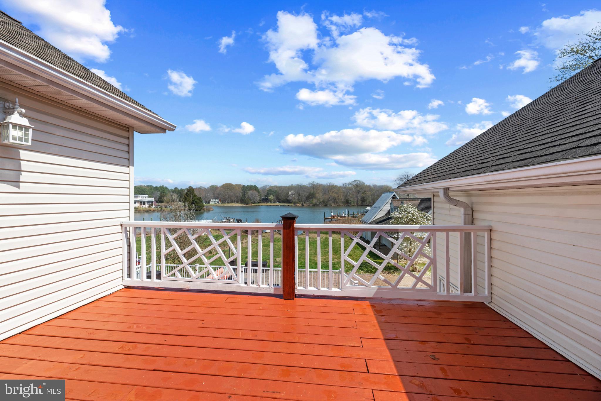 5929 Deale Beach Road Deale, MD 20751 - Photo 30 of 58 Wooden terrace with a water view