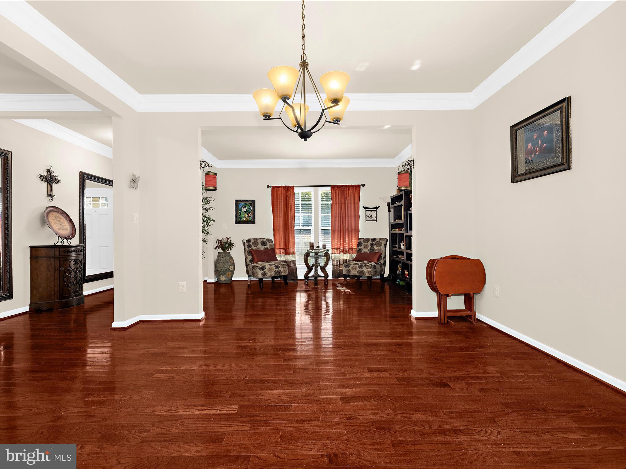 3314 Rosary Court Abingdon, MD 21009 - Photo 13 of 87 a view of dining room and chandelier with wooden floor