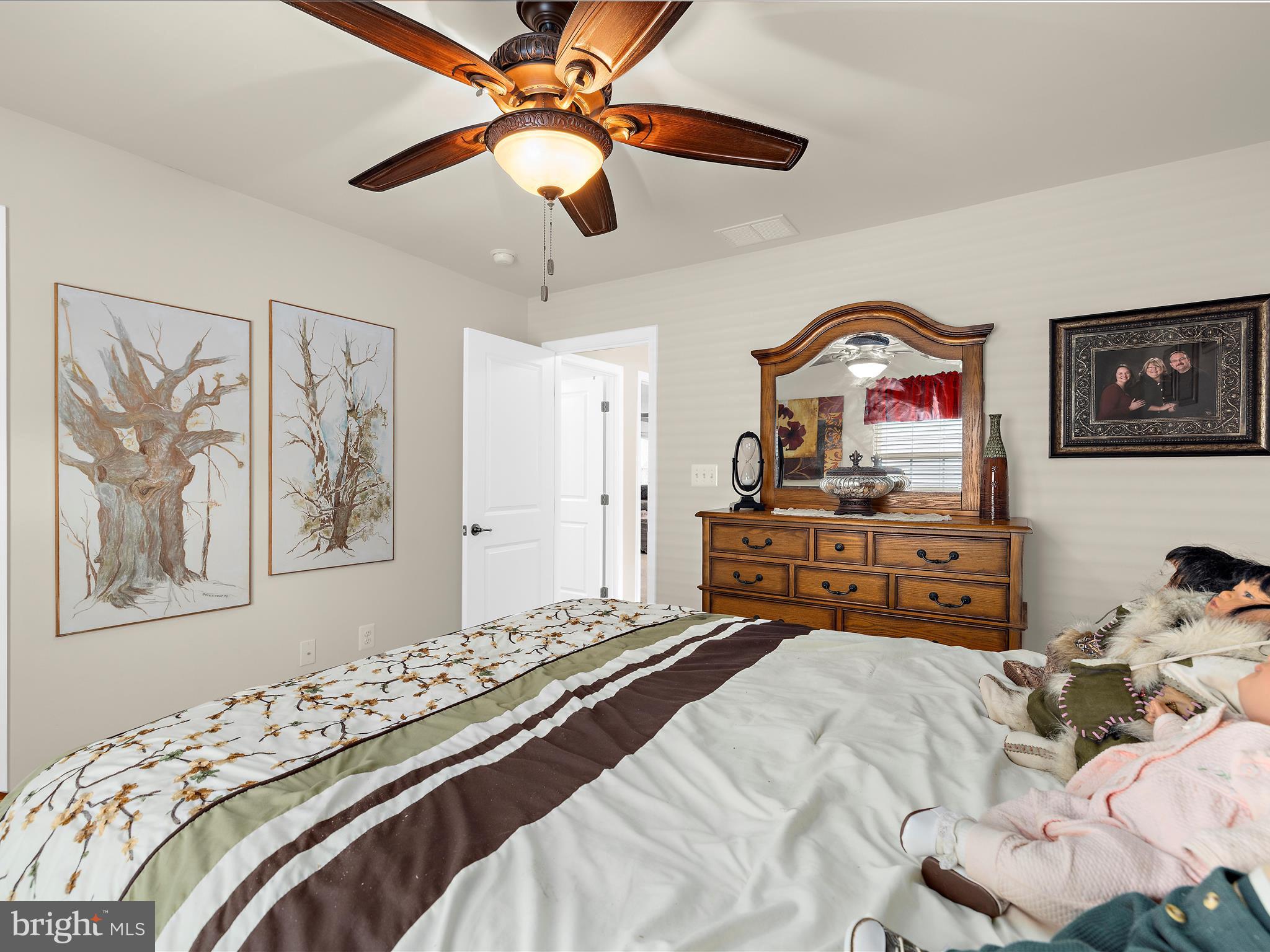 3314 Rosary Court Abingdon, MD 21009 - Photo 37 of 87 a bedroom with a bed and ceiling fan
