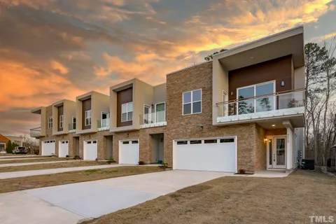 a front view of a building