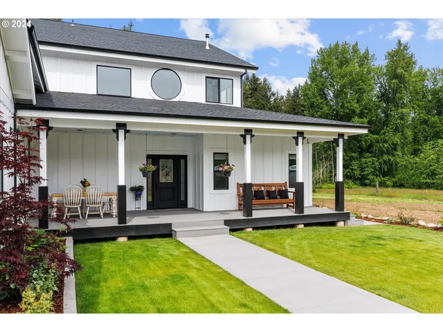 a view of outdoor space with seating area