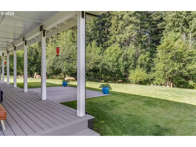 a view of swimming pool from a bench