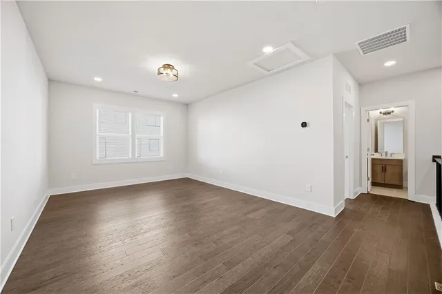 a view of an empty room