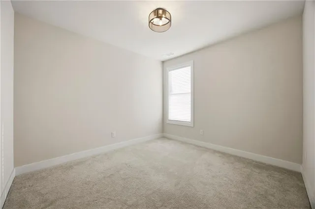 a view of an empty room