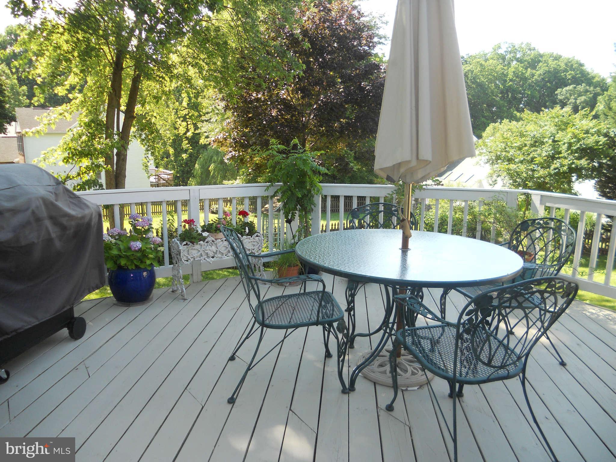 8237 Rippling Branch Road Laurel, MD 20723 - Photo 28 of 30 Large Deck Overlooking Landscaped Lot