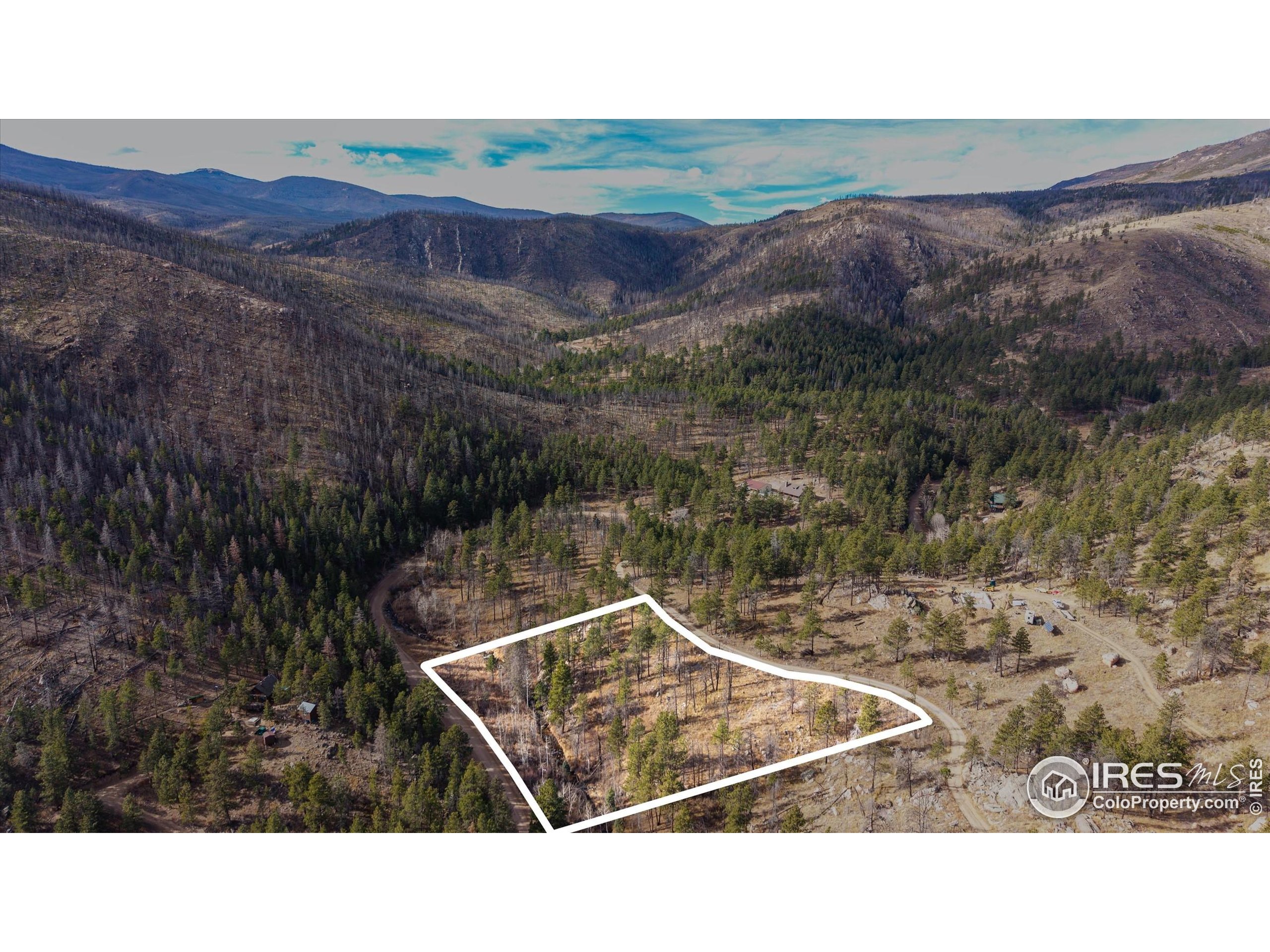 0 Cougar Court Bellvue, CO 80512 - Photo 17 of 32 a black and white photo of a lake