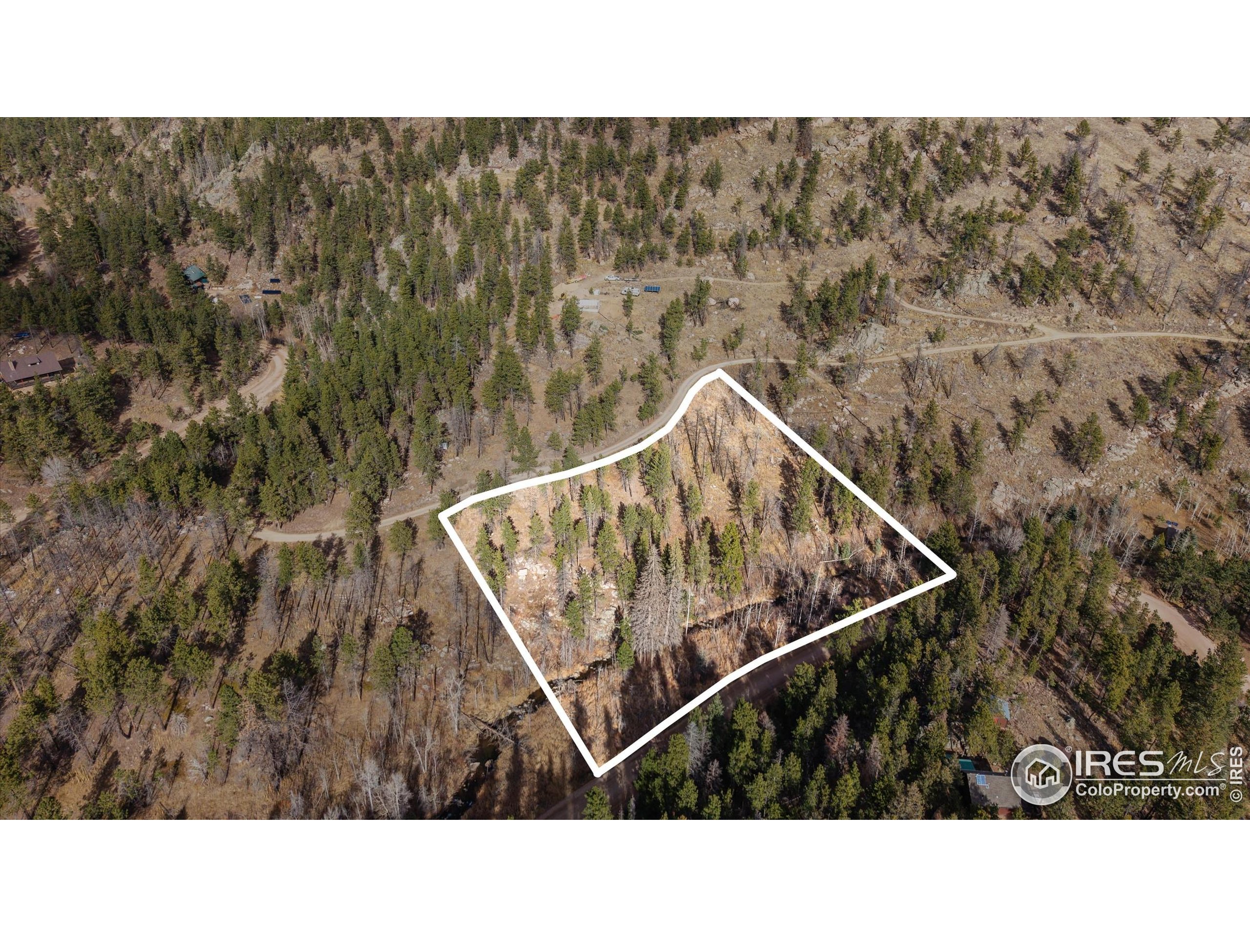 0 Cougar Court Bellvue, CO 80512 - Photo 5 of 32 a black and white photo of a house