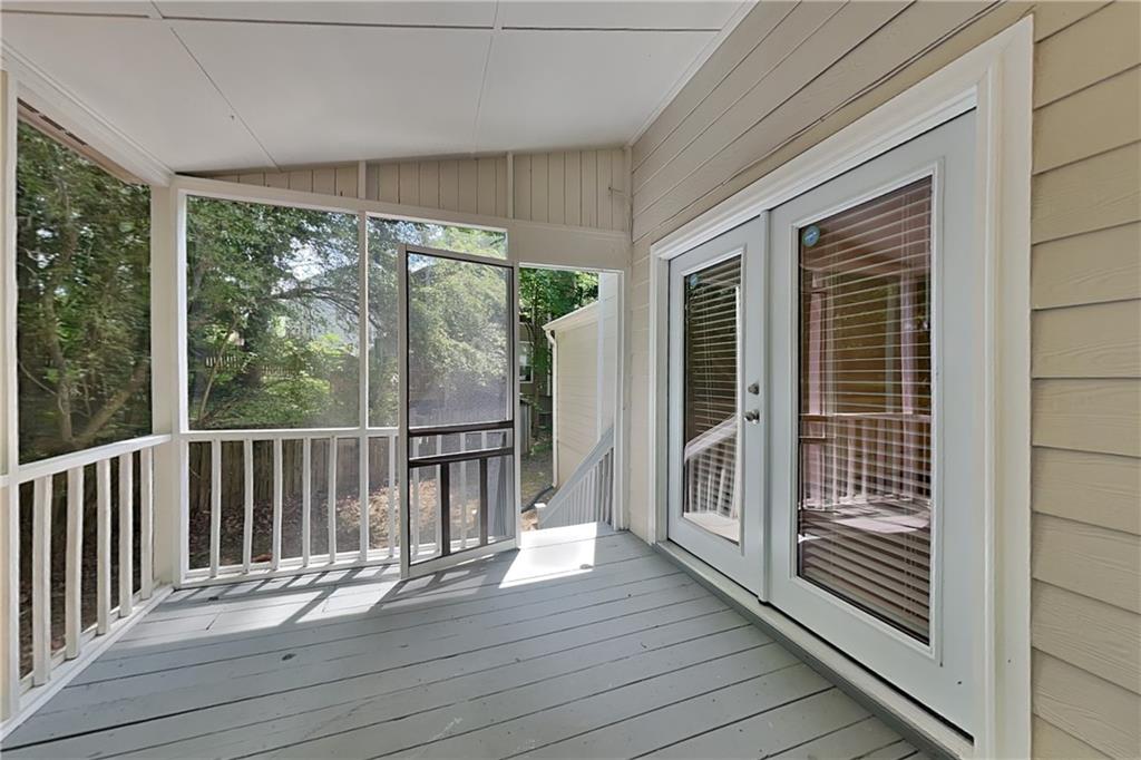 335 Olde Bridge Way Johns Creek, GA 30022 - Photo 16 of 19 a view of balcony with wooden floor