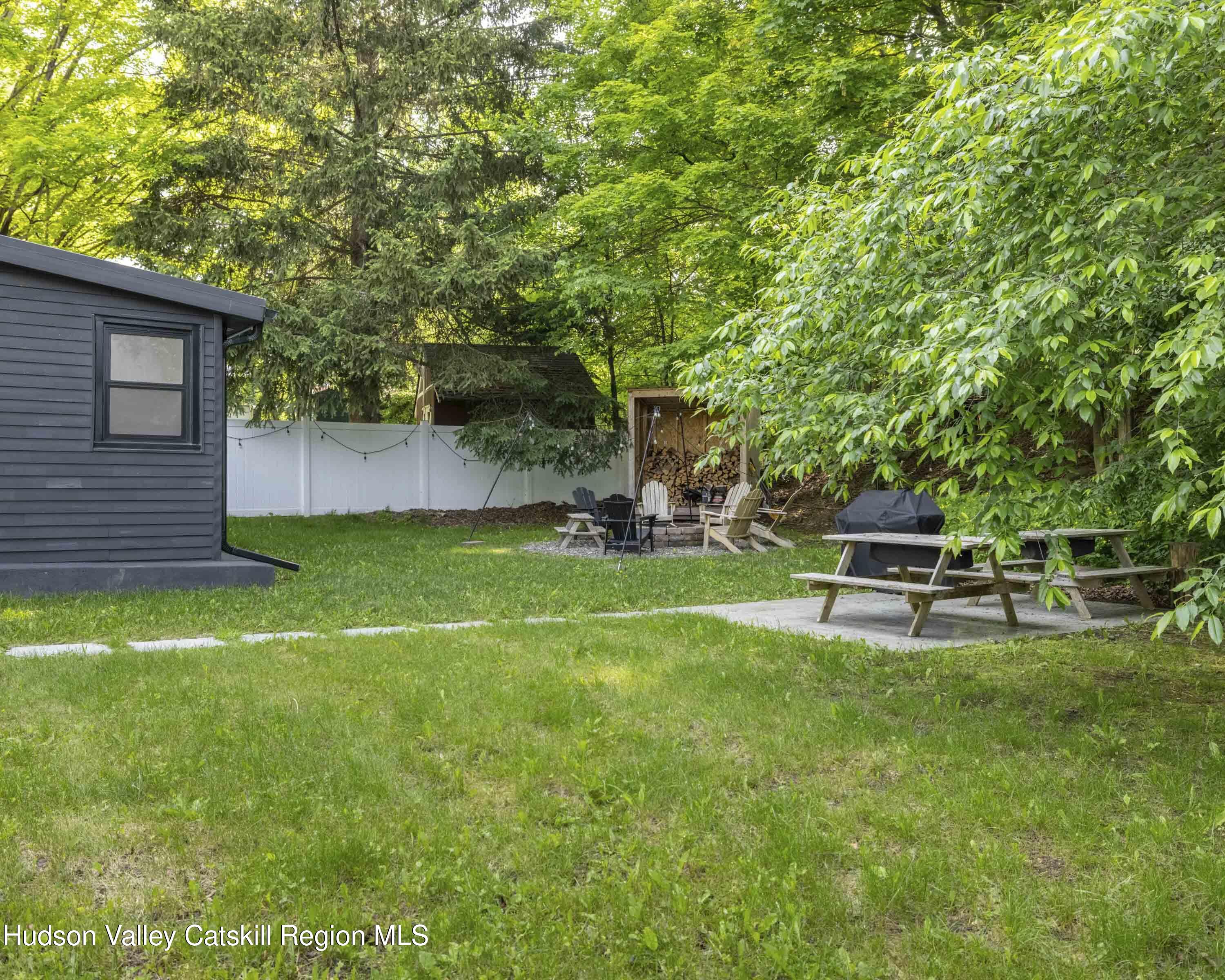 20 Sutton Hollow Road Windham, NY 12496 - Photo 28 of 30 a view of a backyard with a garden and entertaining space