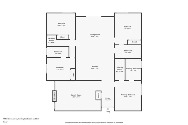 $1,955,000 | 17442 Coronado Lane, Huntington Beach, CA 92647