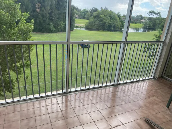 a view of a balcony