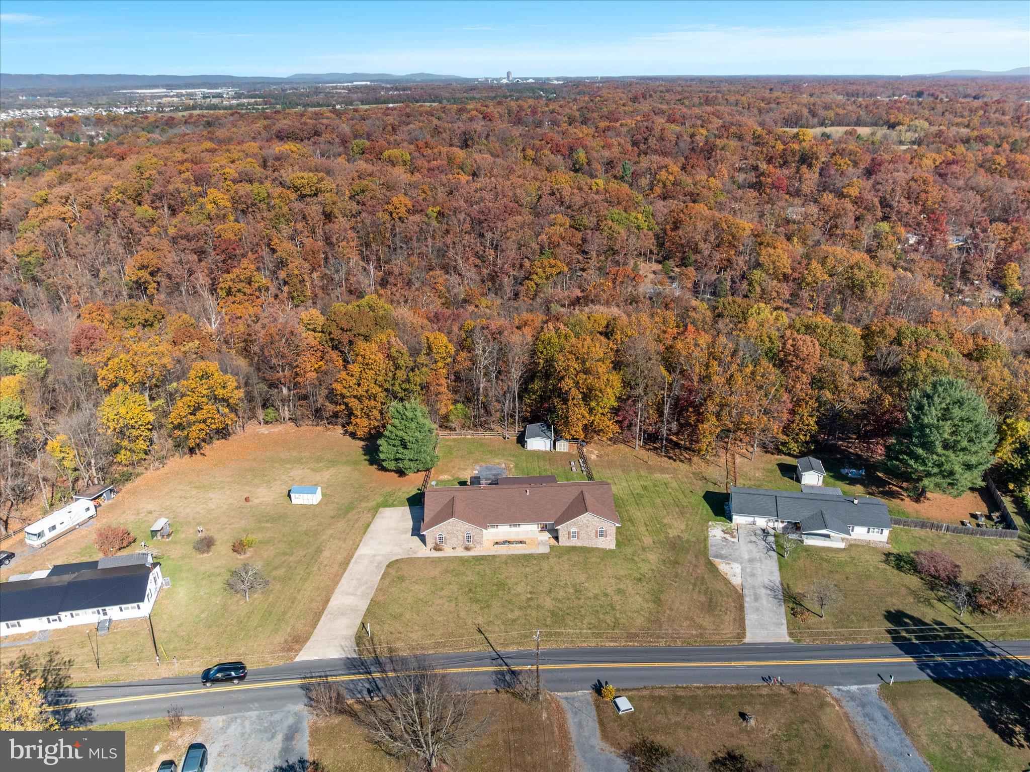 1286 Three Run Road Inwood, WV 25428 - Photo 62 of 74 an aerial view of a residential houses with outdoor space