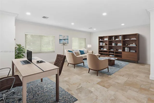 a view of a porch with wooden floor and outdoor space
