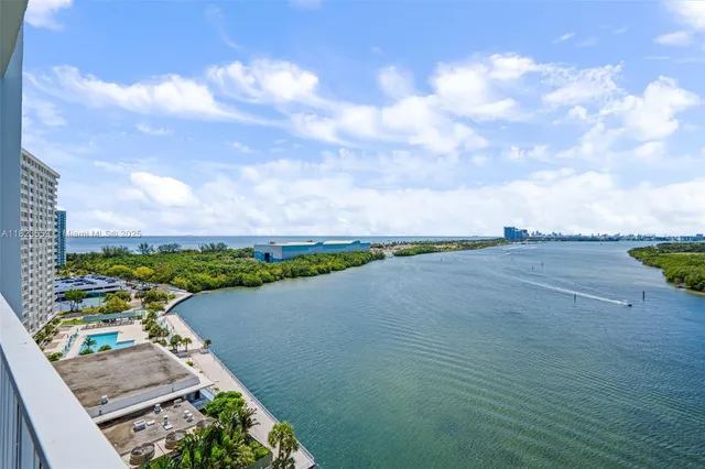 a view of a terrace with skyline