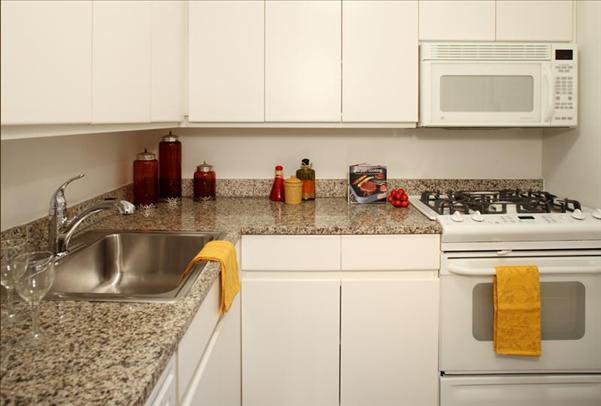 Undisclosed Address Manhattan, NY 10022 - Photo 2 of 14 a kitchen with a sink and cabinets