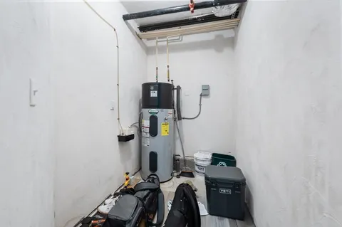 a room with gym equipment