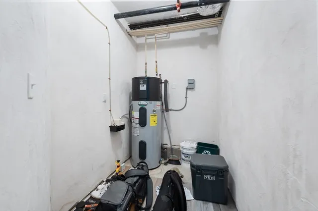 a room with gym equipment