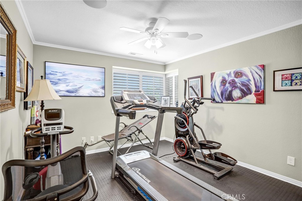 5787 Ridgeway Road Rancho Cucamonga, CA 91701 - Photo 34 of 56 a view of a room with gym equipment