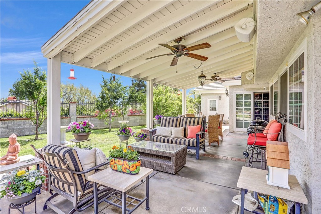 5787 Ridgeway Road Rancho Cucamonga, CA 91701 - Photo 37 of 56 a balcony with furniture and outdoor view