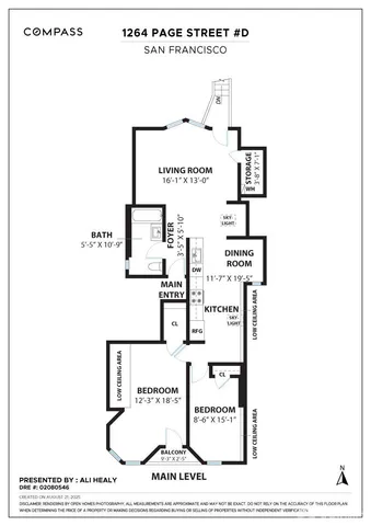 $995,000 | 1264 Page Street, Unit D, San Francisco, CA 94117