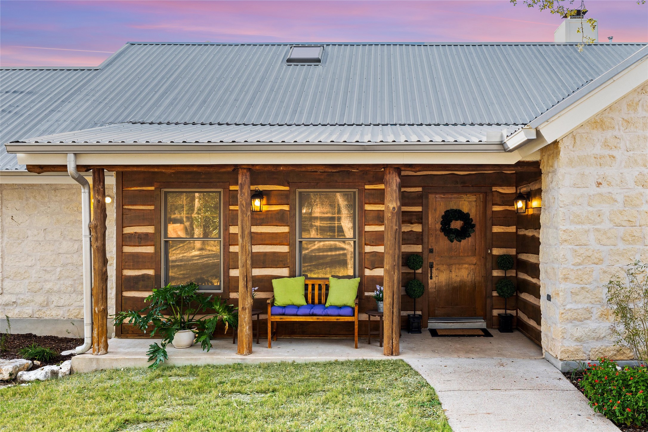 300 Sundown Ridge Austin, TX 78737 - Photo 3 of 40 a porch with seating space