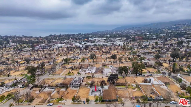 an aerial view of a city