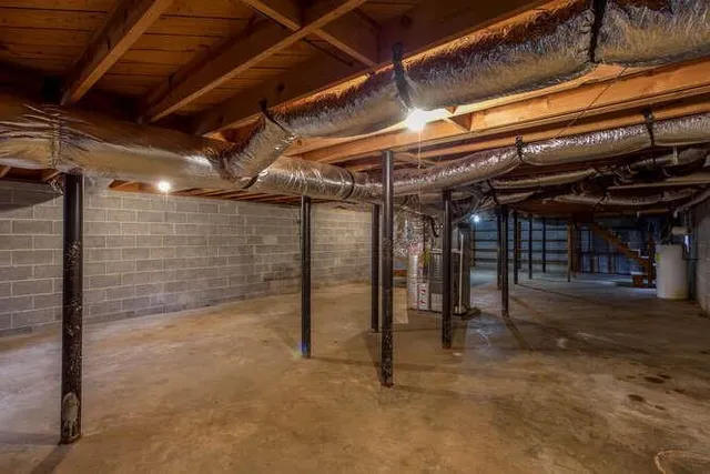 a house with trees in front of it