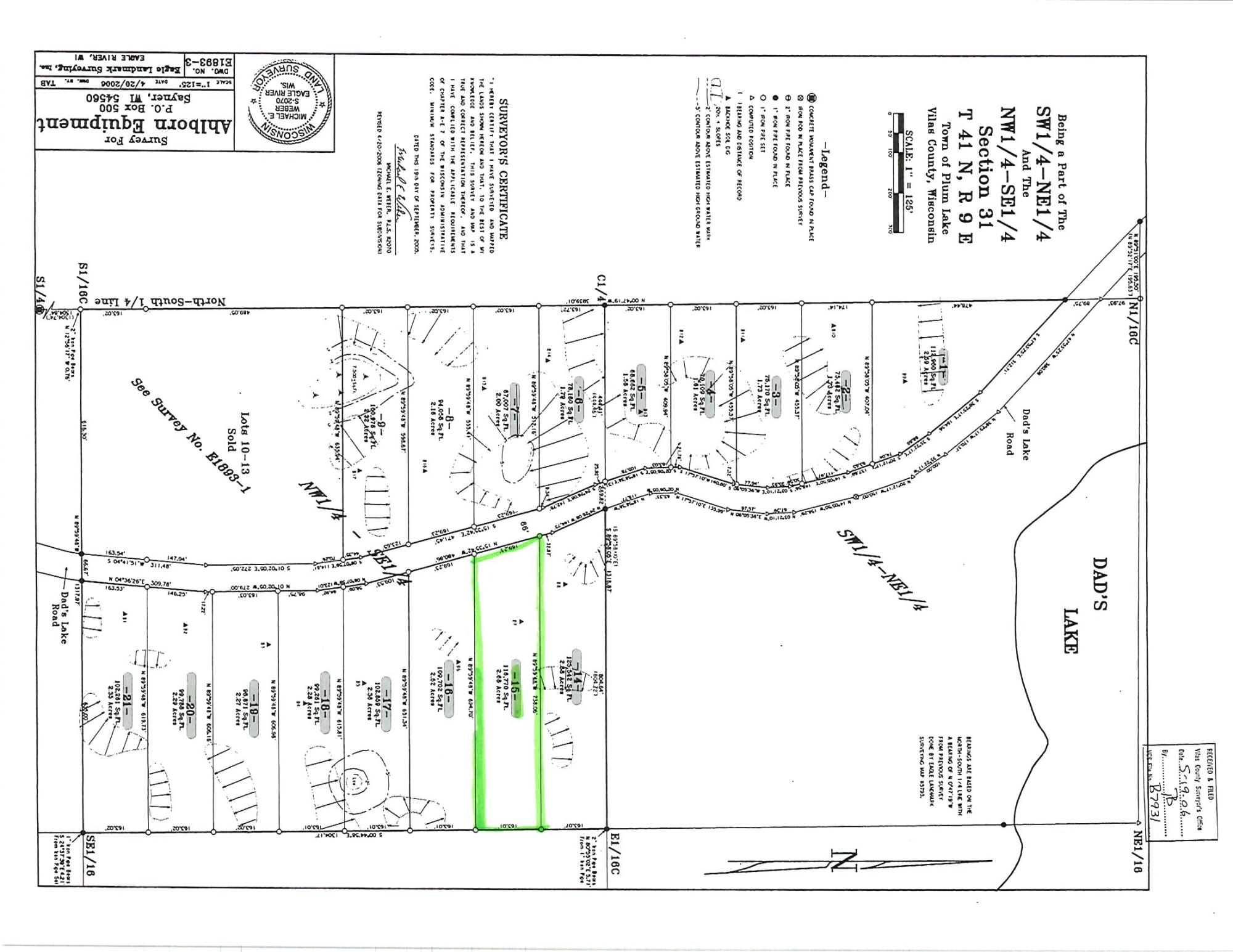 Lot 15 Dad's Lake Road Eagle River, WI 54521 - Photo 5 of 5 Gallery Image 5
