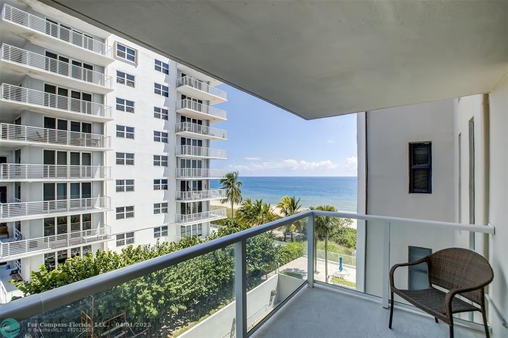 1000 South Ocean Boulevard, Unit 5O Pompano Beach, FL 33062 - Photo 11 of 42 a view of a balcony