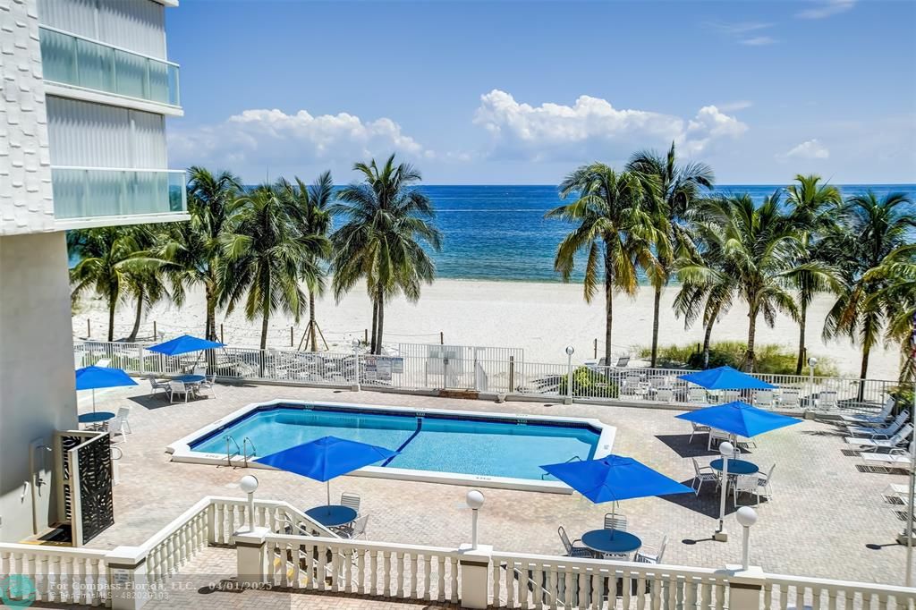1000 South Ocean Boulevard, Unit 5O Pompano Beach, FL 33062 - Photo 30 of 42 a view of swimming pool with outdoor seating