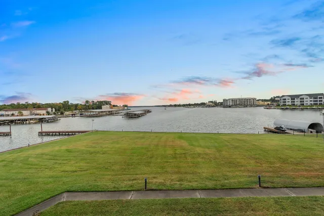 a view of a ocean with nearby beach