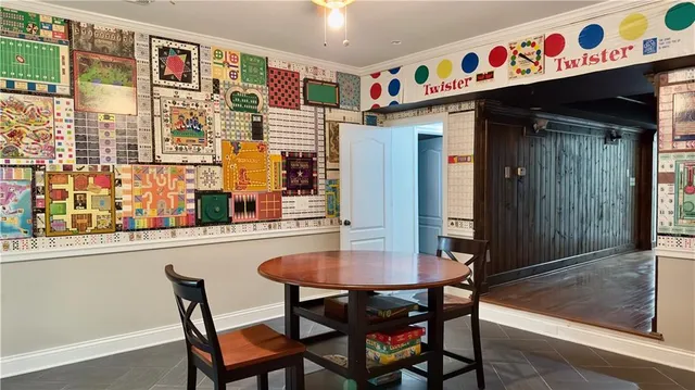 a view of an front door