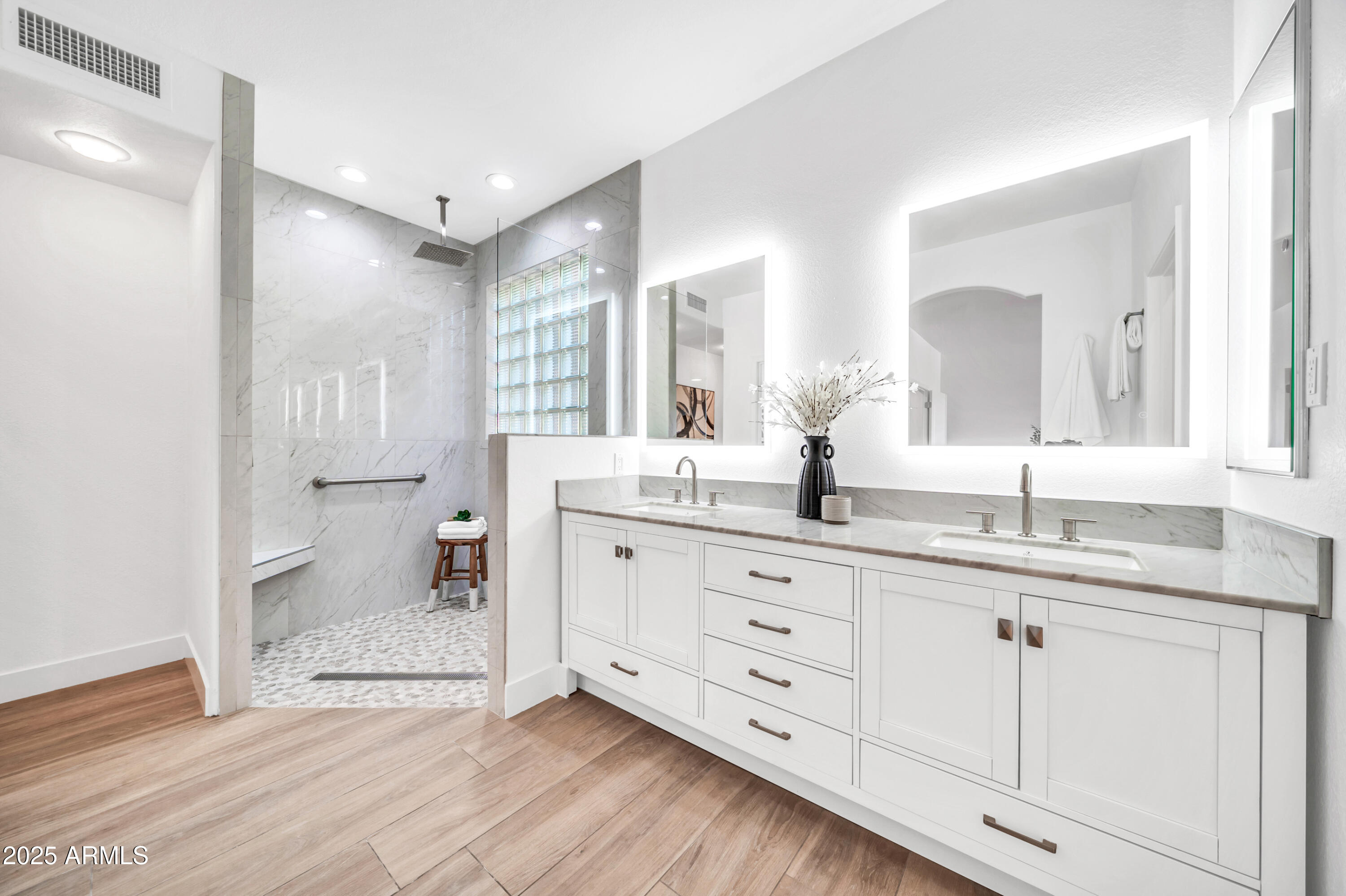 18820 East Gemmill Drive Rio Verde, AZ 85263 - Photo 37 of 72 a bathroom with a granite countertop sink mirror and