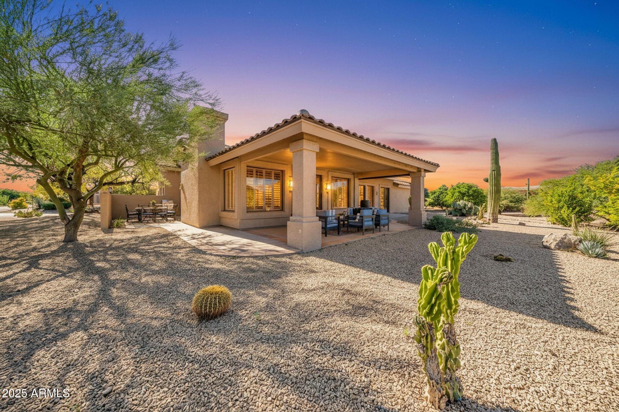 18820 East Gemmill Drive Rio Verde, AZ 85263 - Photo 4 of 72 a view of a house with backyard and sitting area