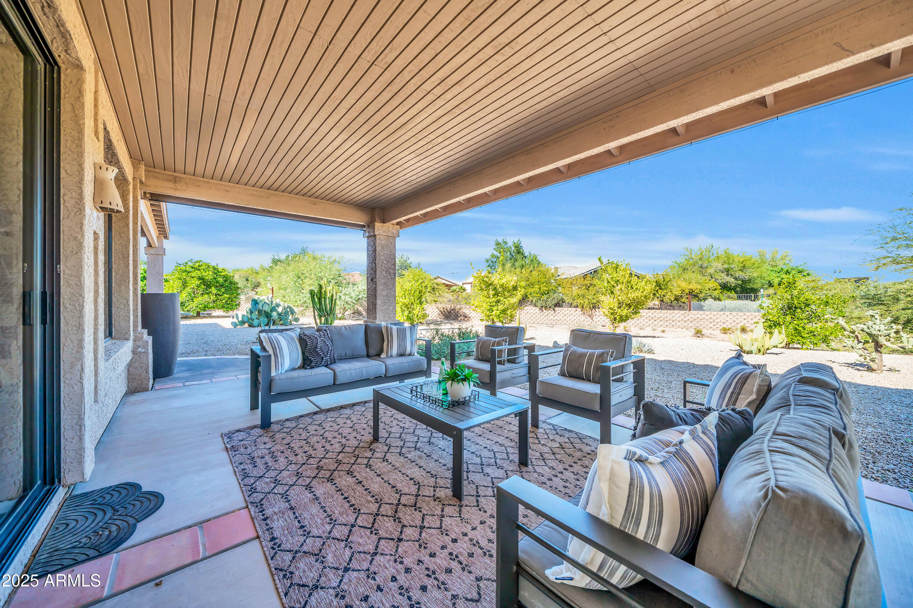18820 East Gemmill Drive Rio Verde, AZ 85263 - Photo 62 of 72 a balcony with furniture and a patio