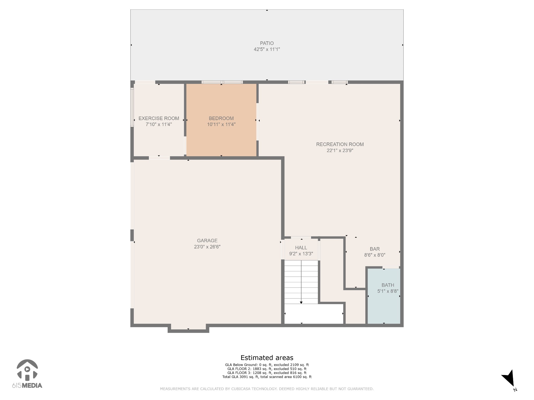 500 Harbor Point Road Silver Point, TN 38582 - Photo 29 of 31 a picture of a room with a floor plan