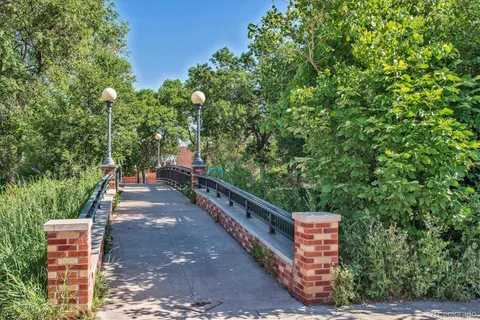 a view of a city from a balcony