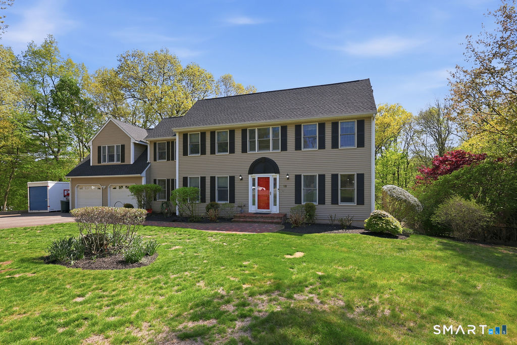 12 Forest Ridge Road Prospect, CT 06712 - Photo 3 of 40 a front view of a house with a garden and plants