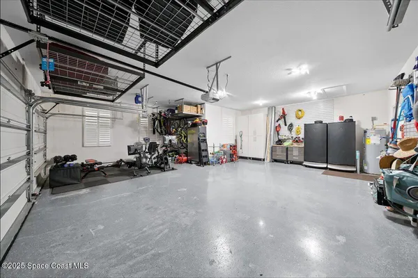 a view of a swimming pool with a porch