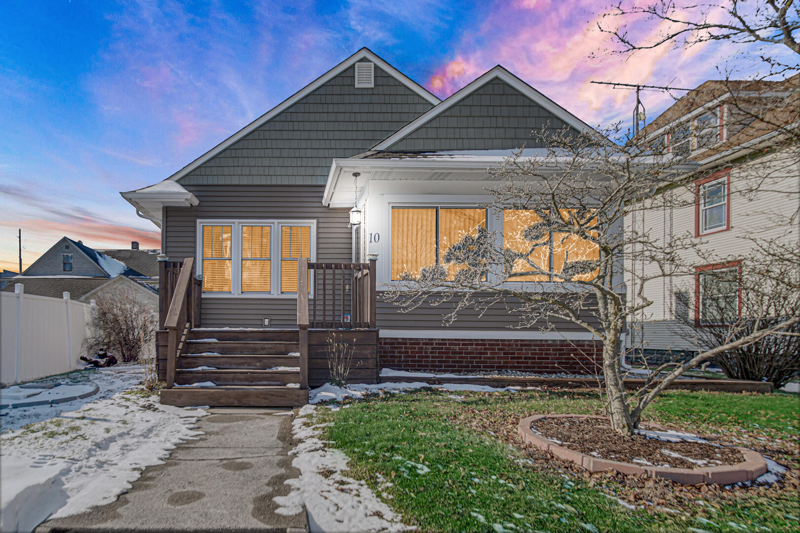 10 North Michigan Street La Crosse, IN 46348 - Photo 21 of 21 a front view of a house with garden