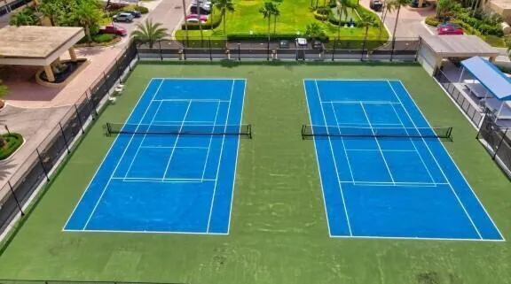 an aerial view of residential building and lake view