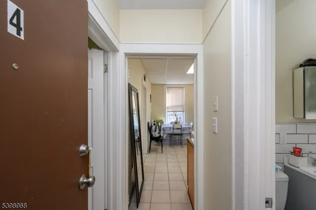 a view of a room with dining area