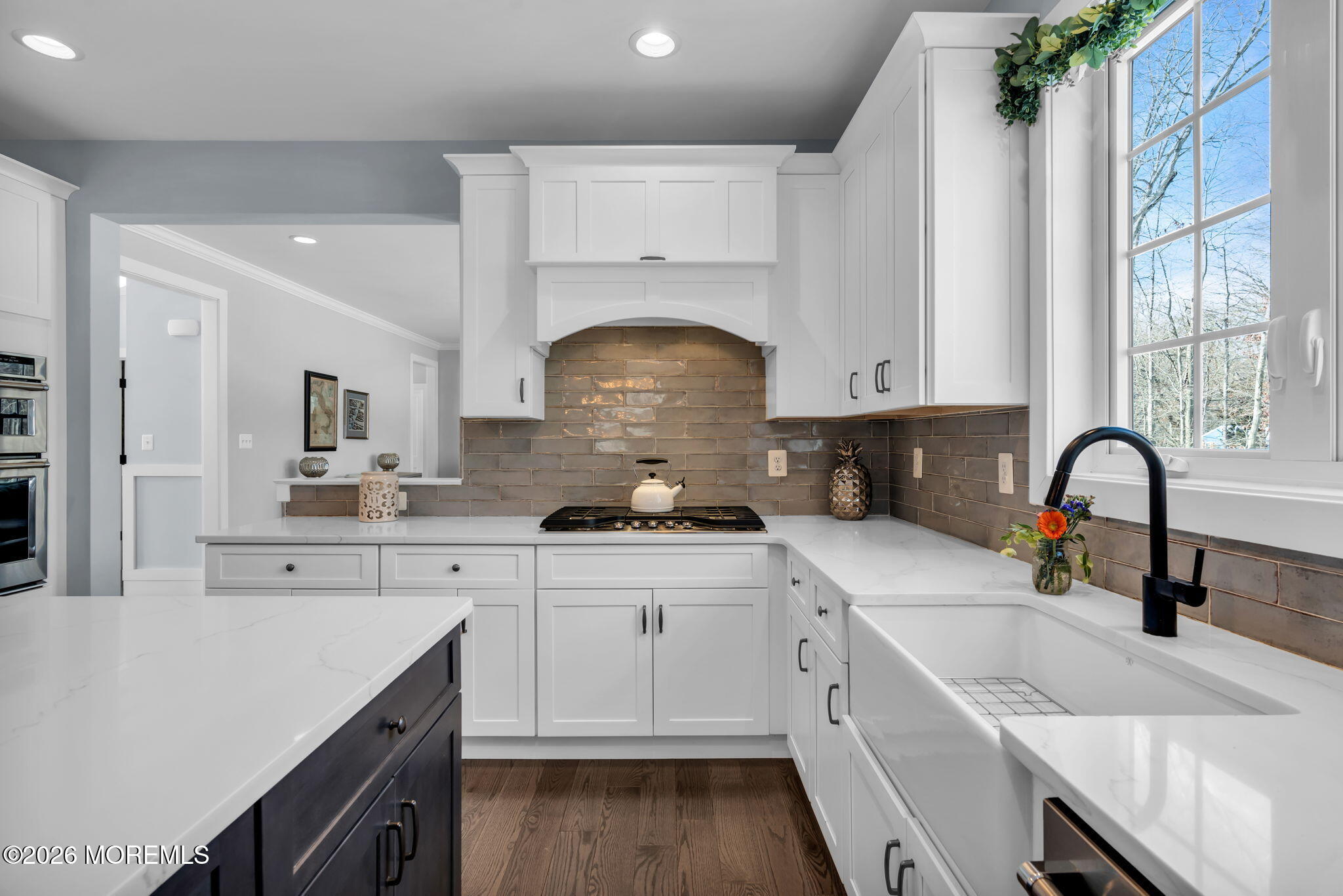2 Tiffany Court Farmingdale, NJ 07727 - Photo 23 of 67 a kitchen with stainless steel appliances granite countertop a sink stove and cabinets