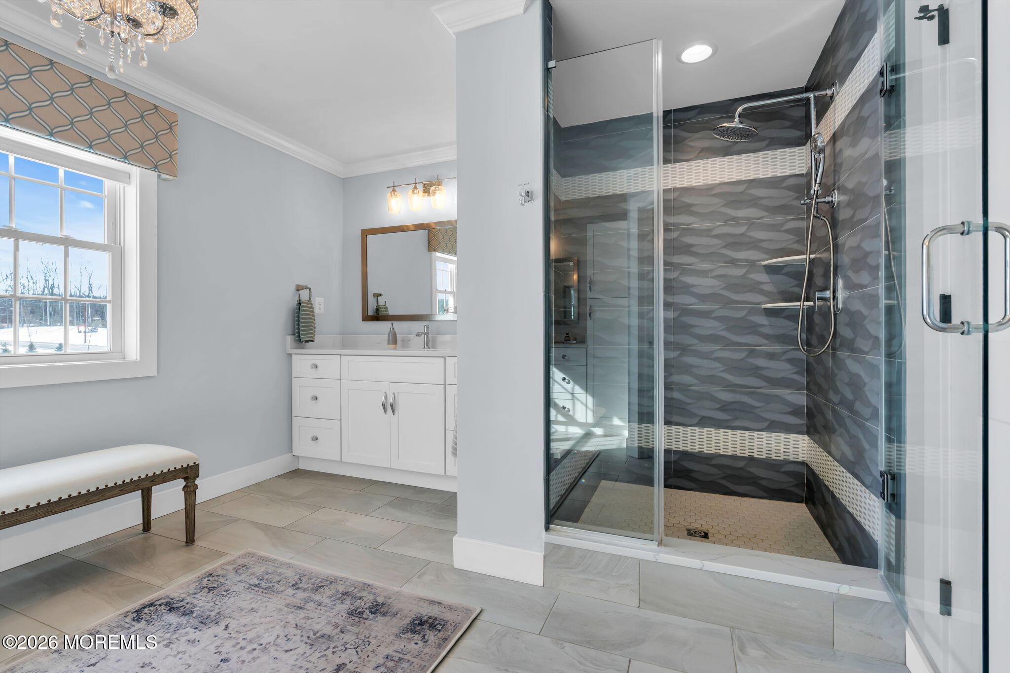 2 Tiffany Court Farmingdale, NJ 07727 - Photo 42 of 67 a bathroom with a shower and a sink