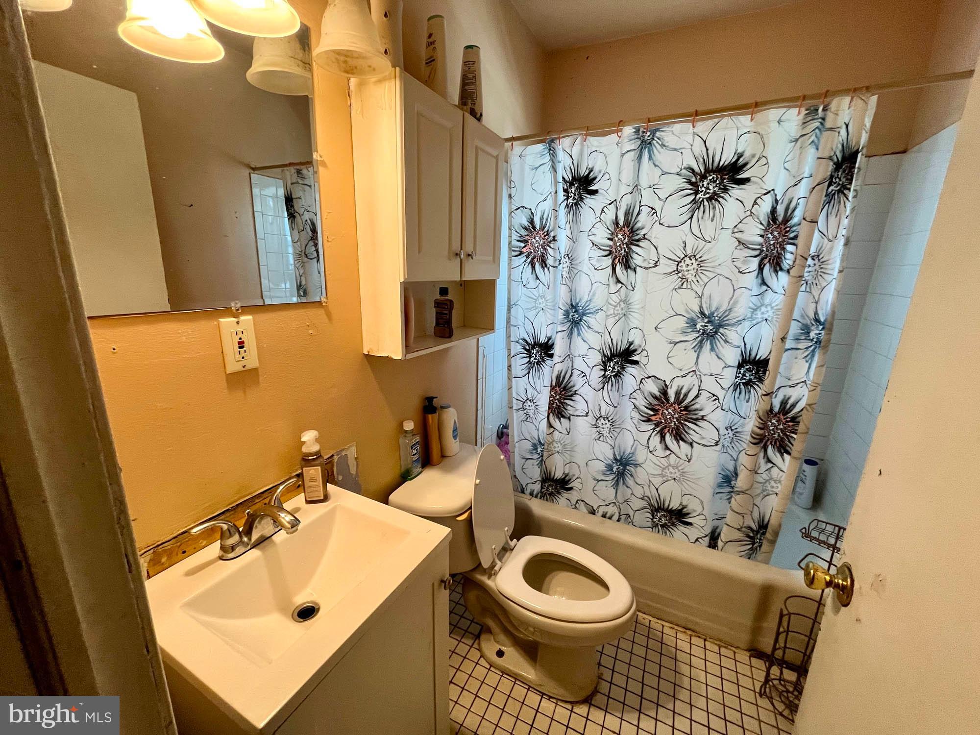 1725 Earhart Road Baltimore, MD 21221 - Photo 21 of 48 a bathroom with a sink and a mirror