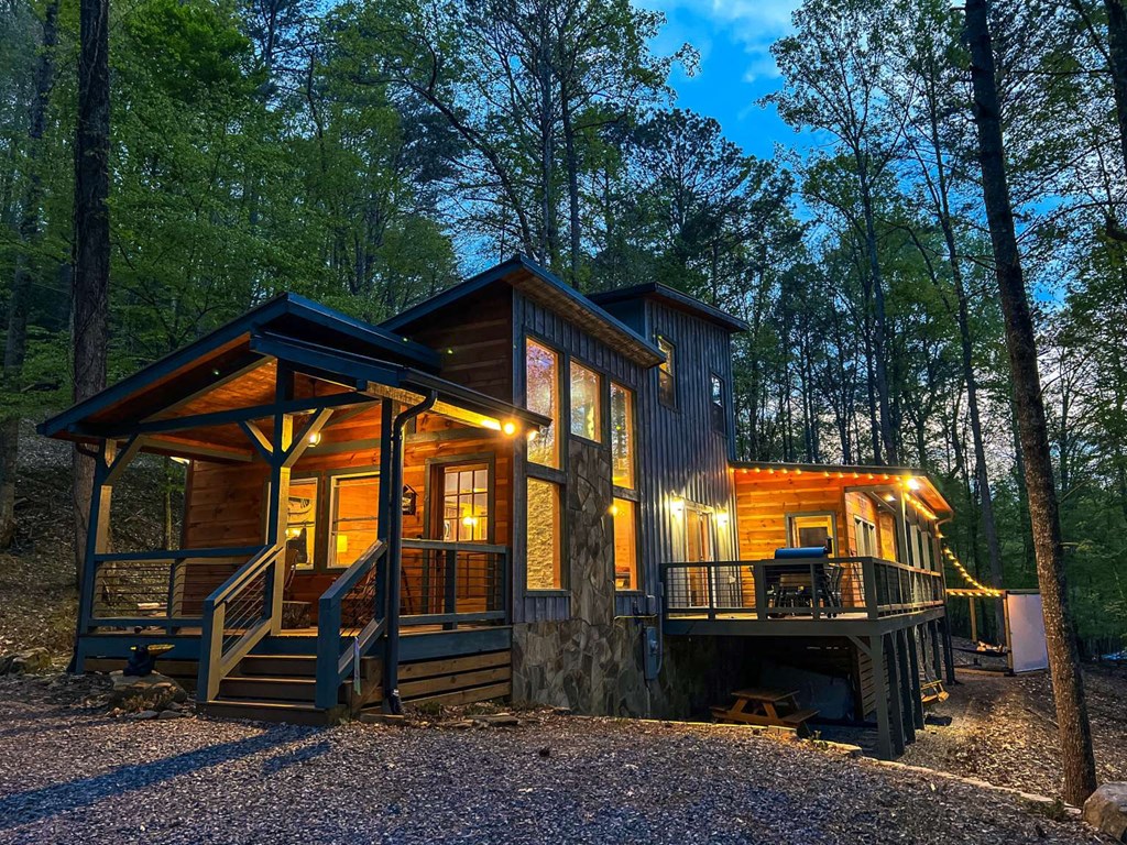 7 Addle Court Ellijay, GA 30540 - Photo 2 of 20 a view of a house with backyard and trees