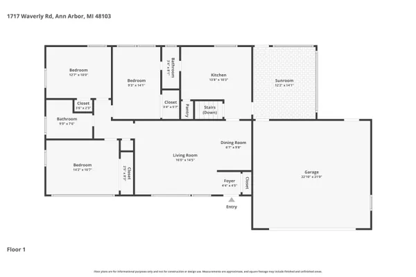 $535,000 | 1717 Waverly Road, Ann Arbor, MI 48103