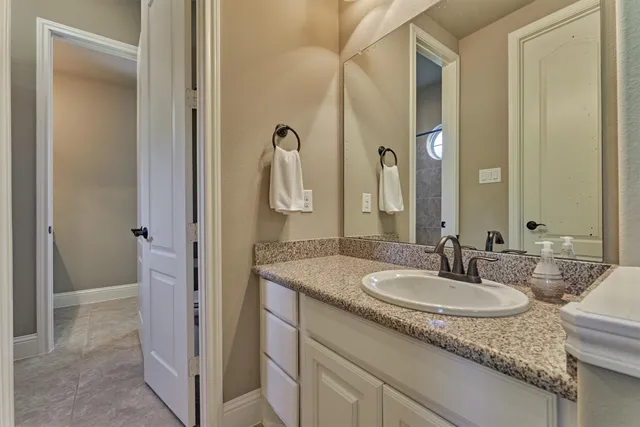 a view of a backyard with a sitting area